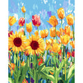 Genie Canvas - Diy Picture Paint By Numbers For Adults Flowers Painting By Numbers Handmade Wall Art For Adults Home Decor