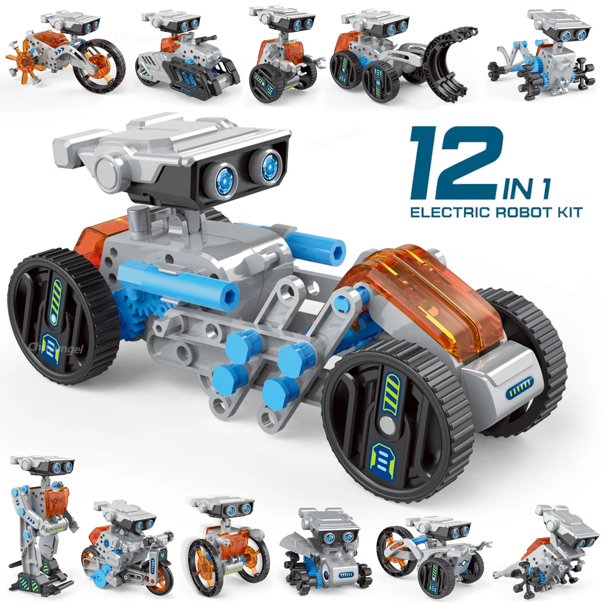 12-in-1 STEM Robot Building Kit