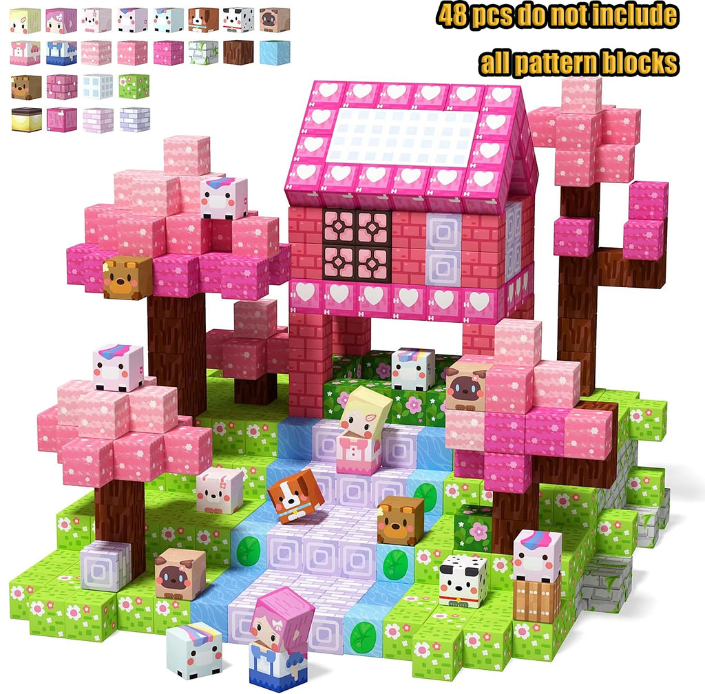 Magnetic Building Blocks - Mine Craft World - Lava