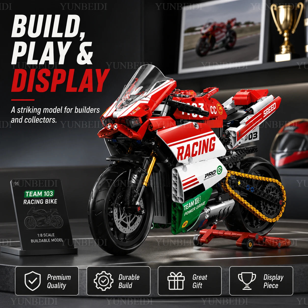 Motorcycle Building Block Set