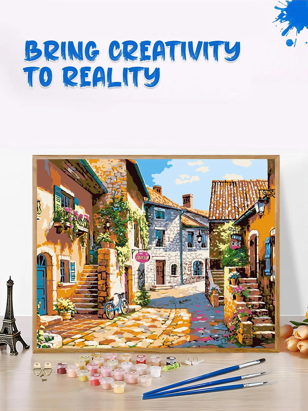 Mountain Lake - Paint by Numbers Kit for Adults，children，Beginner to Advanced NumberOil Paintin ，Home Decor ，DIY Art Scenery Oil Painting 40x50 cm