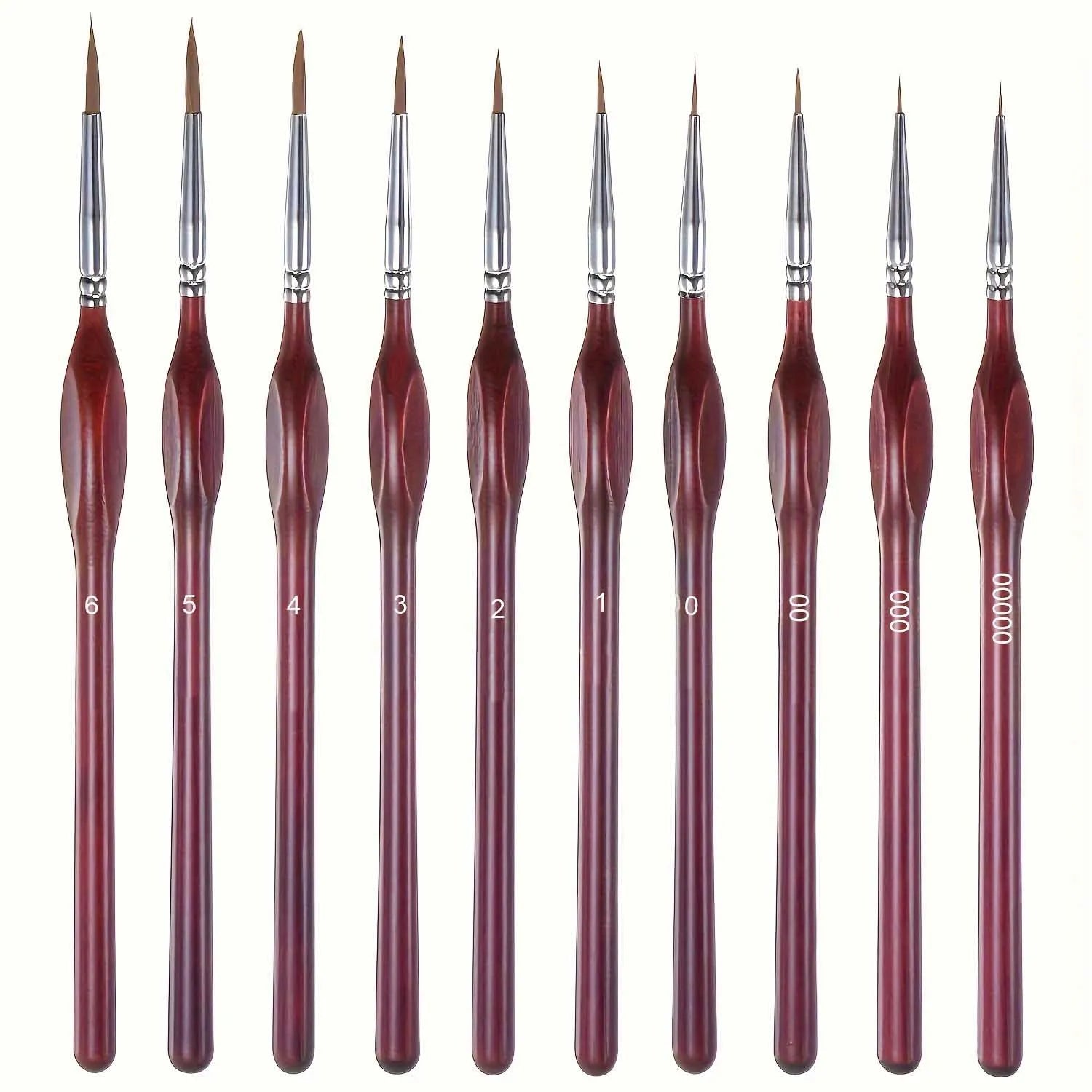 10/20 Pieces Fine Detail Paint Brush Miniature Painting Brushes Kit Mini Paints Brush for Acrylic, Watercolor, Oil, Face, Nail