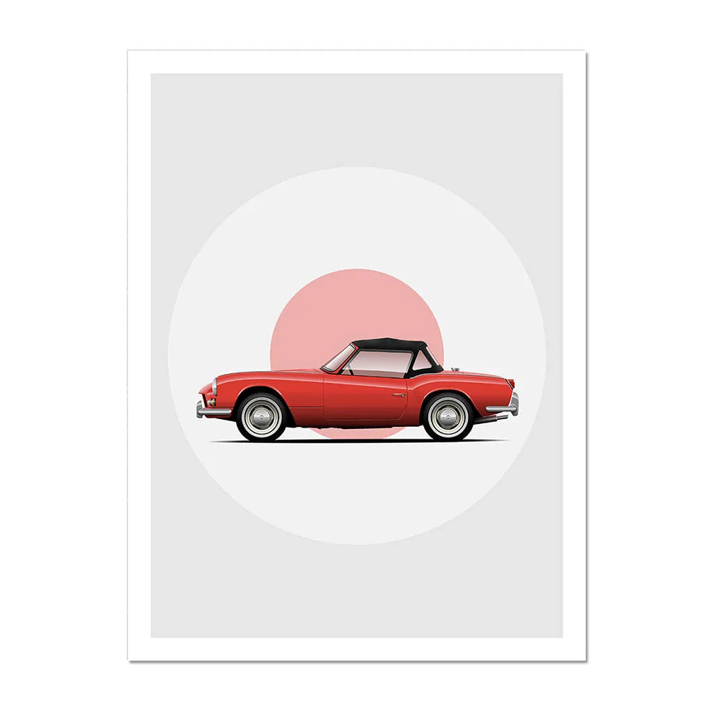 Wall Art Canvas for Home Decoration Cartoon Poster for Living Room Racing Car Picture Painting Vintage Interior Artwork Mural