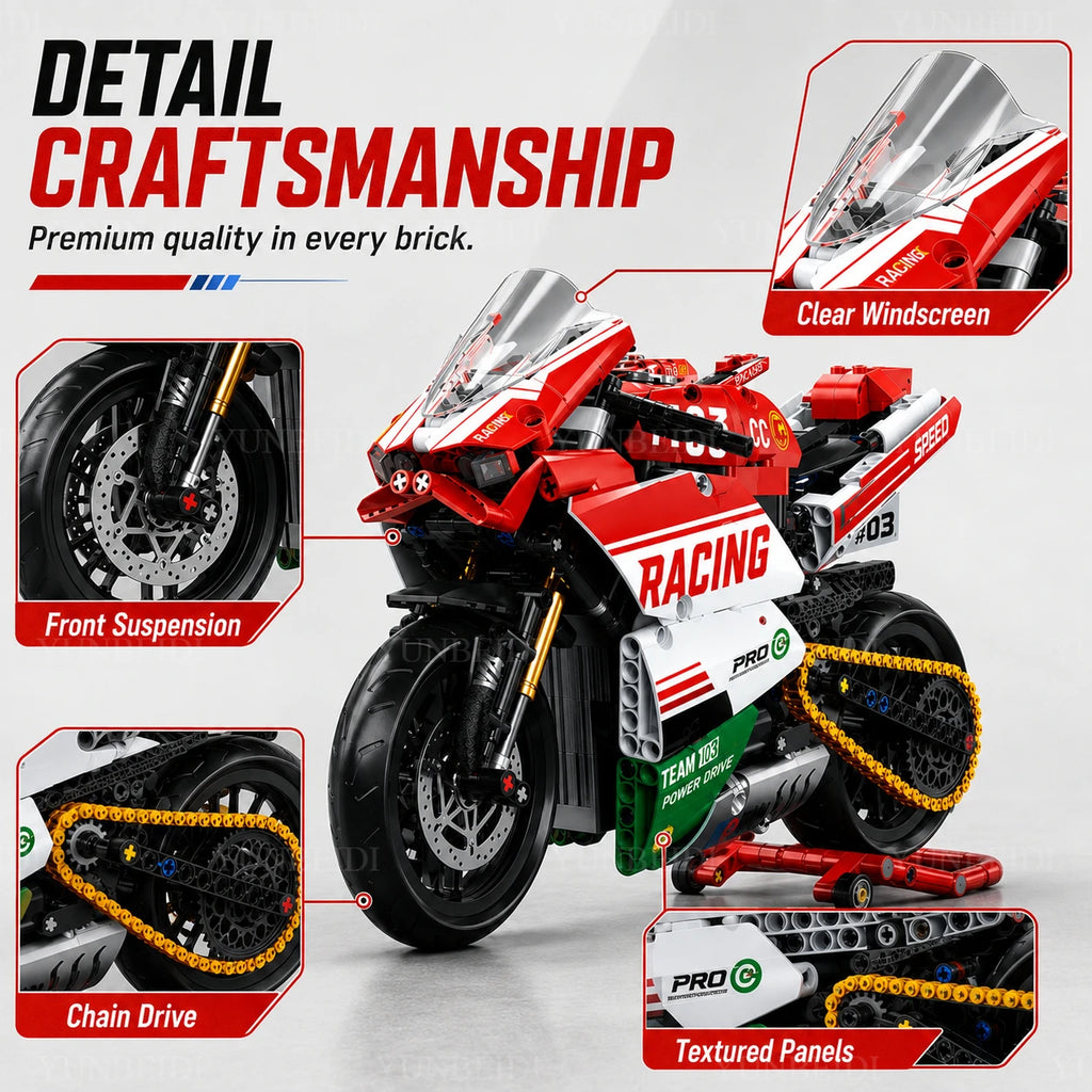 Motorcycle Building Block Set