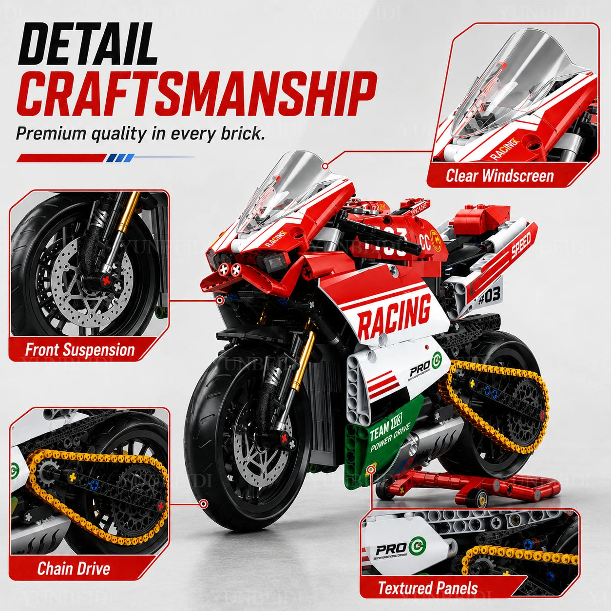 Motorcycle Building Block Set