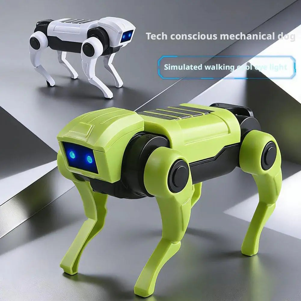 Kids DIY Assembly Electric Bionic Robot Dog Quadruped Mechanical Toy Educational Science Experiment Stem Kit