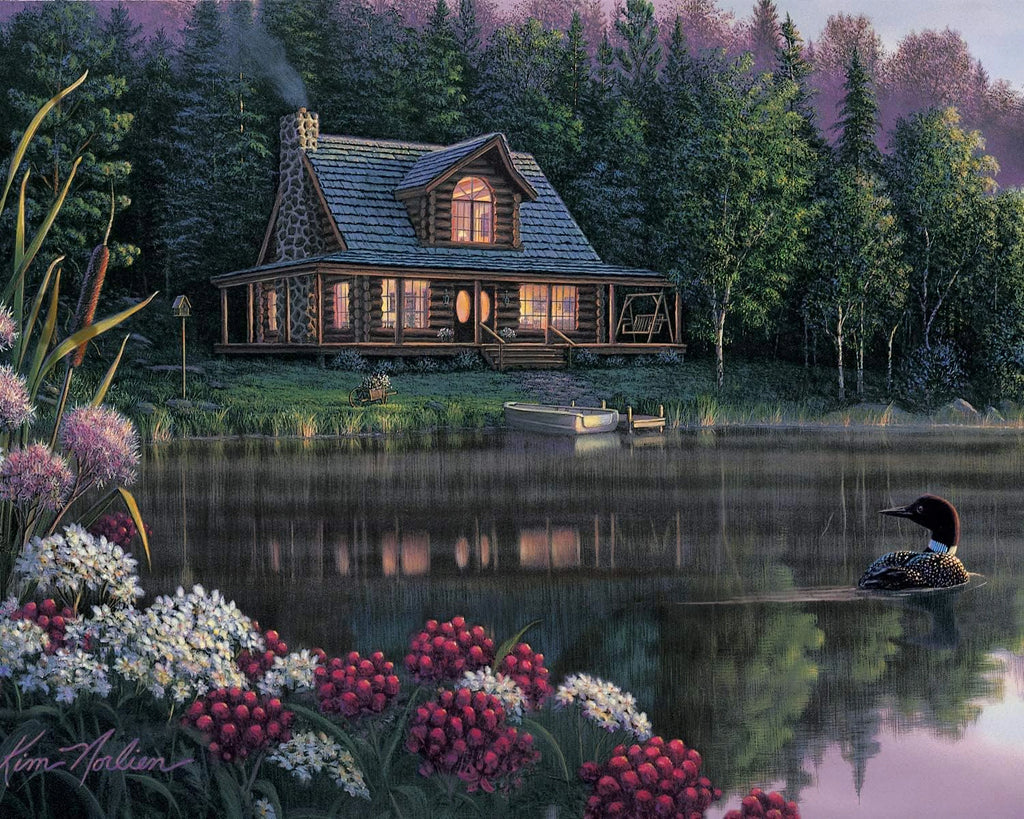 Mountain Lake - Paint by Numbers Kit for Adults，children，Beginner to Advanced NumberOil Paintin ，Home Decor ，DIY Art Scenery Oil Painting 40x50 cm