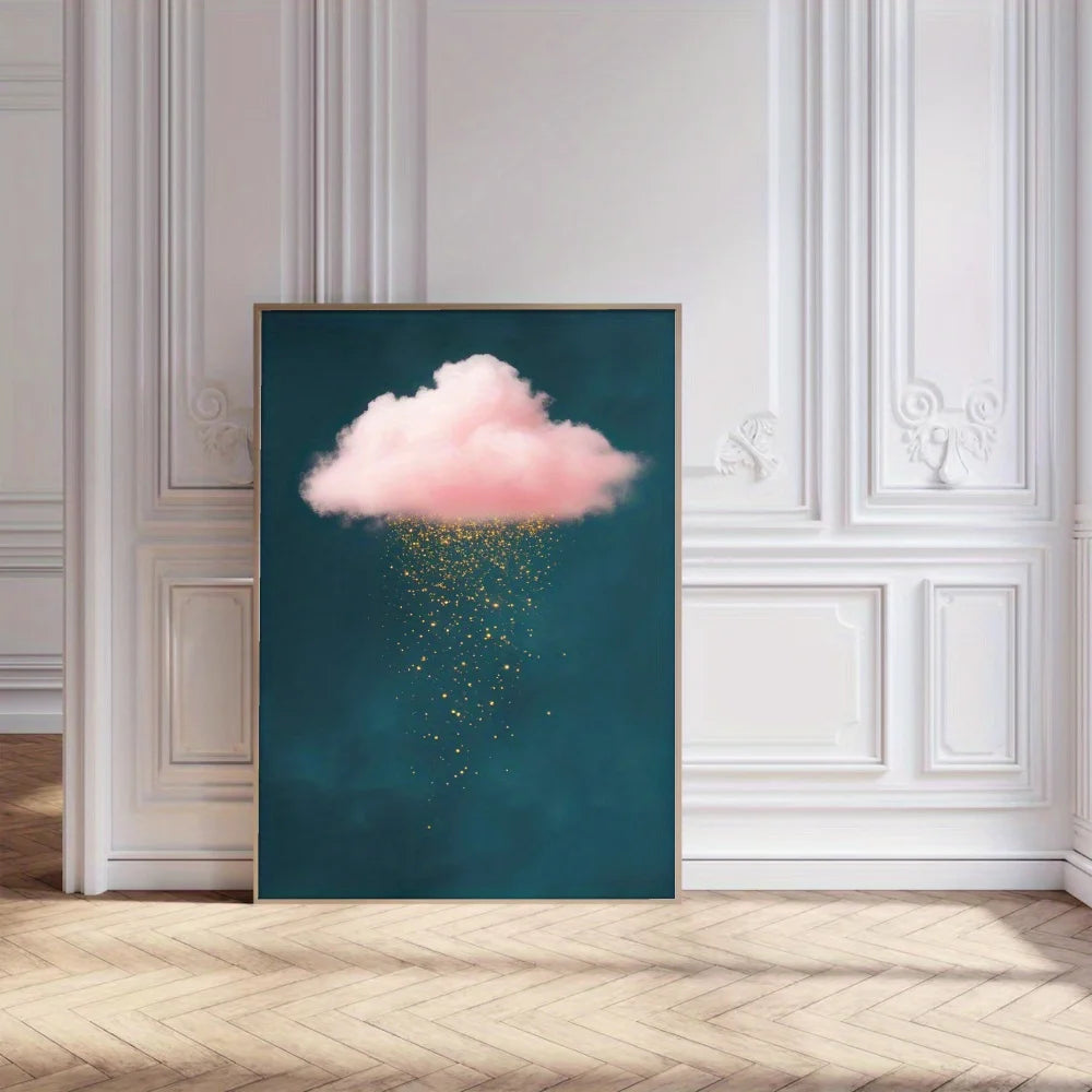 Modern Minimalist Abstract Cloud Wall Art, Suitable for Living Rooms and Bedrooms, Housewarming Gifts or Art Decoration Posters