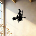 2D Flat Halloween Witch Wall Decor, Festive Party Home Accent