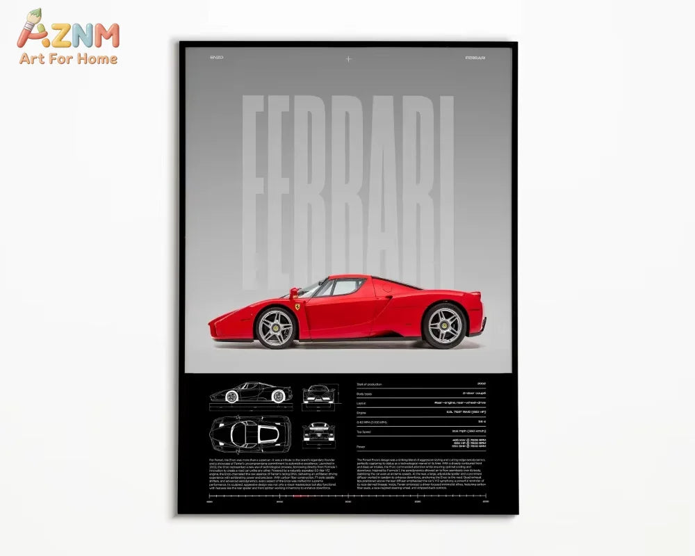 1PC Simple Wall Art Cars Luxury Esthetics Super Sports Car HD Canvas Print Poster Home Living Room and Bedroom Decoration