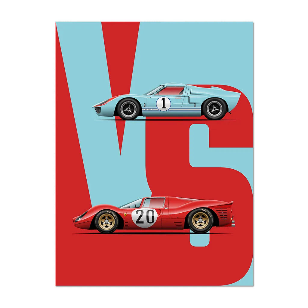 Wall Art Canvas for Home Decoration Cartoon Poster for Living Room Racing Car Picture Painting Vintage Interior Artwork Mural