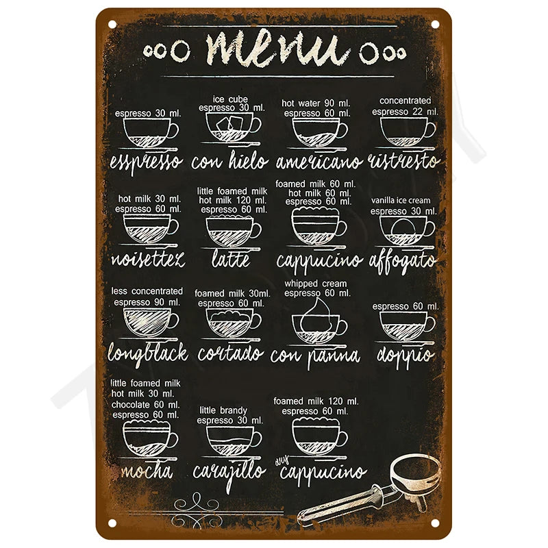 Retro Wall Art Mural Outdoor House Bathroom Home Room Decorations Decor Vintage Metal Signs Plates Tin Sign Posters Man Cave Bar