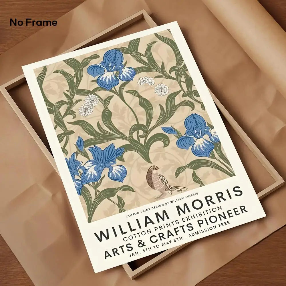 W-William M-Morris art Poster HD Art Mural Wallart Waterproof Vintage Print Decor for Home Decoration DIY Durable