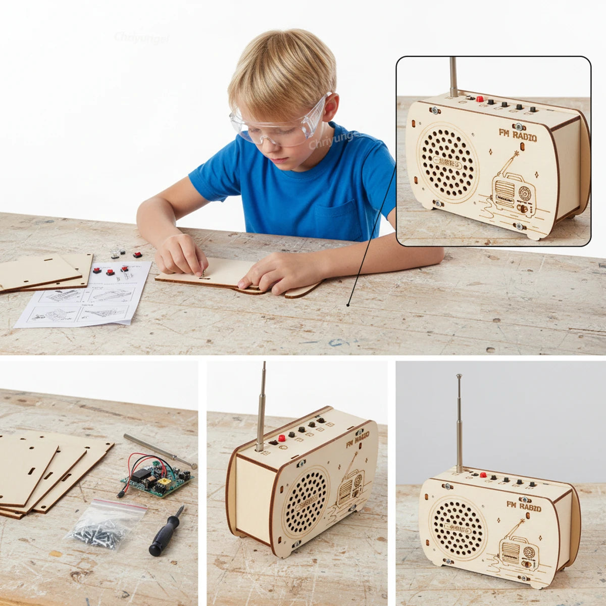 Retro Wooden Radio STEM Kit