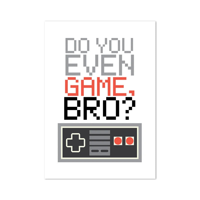 Video Game Wall Art Canvas Posters Prints Gaming Room Decor , Video Game Party Art Painting Pictures Boys Room Wall Decoration