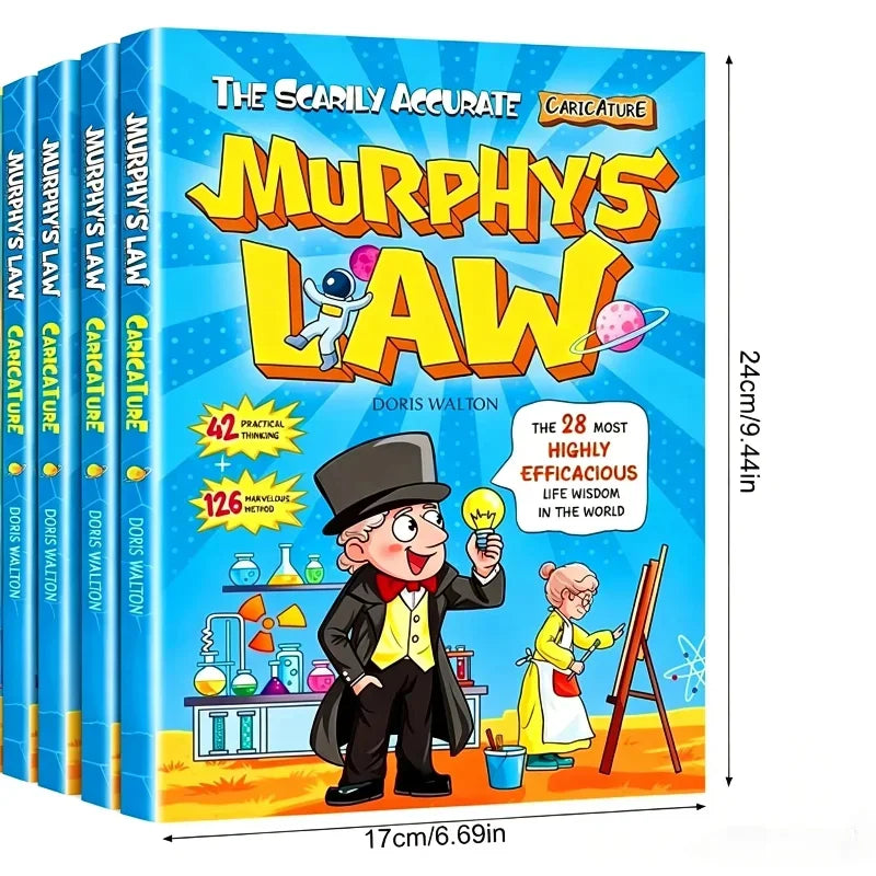 Kids Popular Science 2-Book Set: Funny Comic & 100,000 Whys Storybook, Hardcover Educational Children Extracurricular Gift