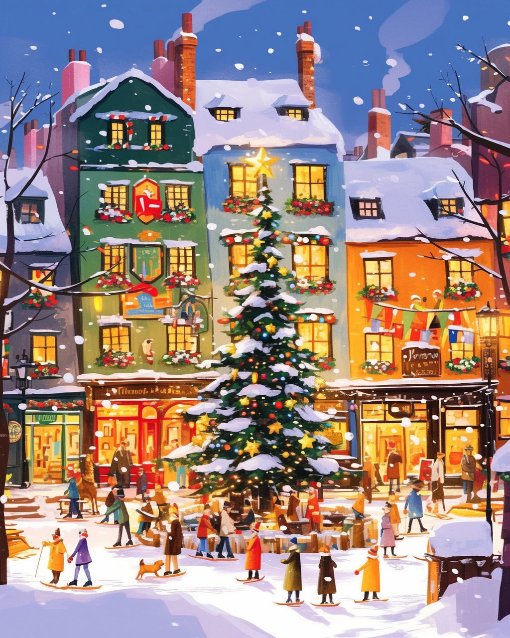Cafe - Paint by Numbers Kit for Adults，children，Beginner to Advanced NumberOil Paintin ，Home Decor ，DIY Art Scenery Oil Painting 40x50 cm