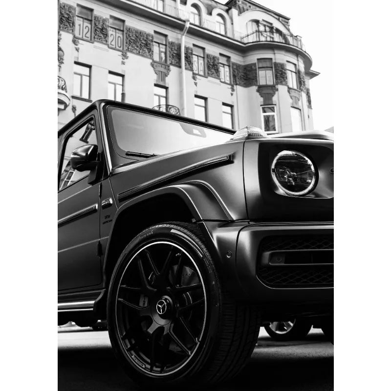 Modern Fashion Wall Art Simple Black and White Luxury Car HD Canvas Poster Prints Home Bedroom Living Room Decoration Mural