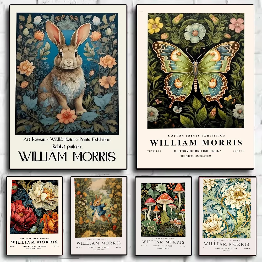 William Morris art Poster HD art sticky wall waterproof home living room bedroom bar aesthetic decoration