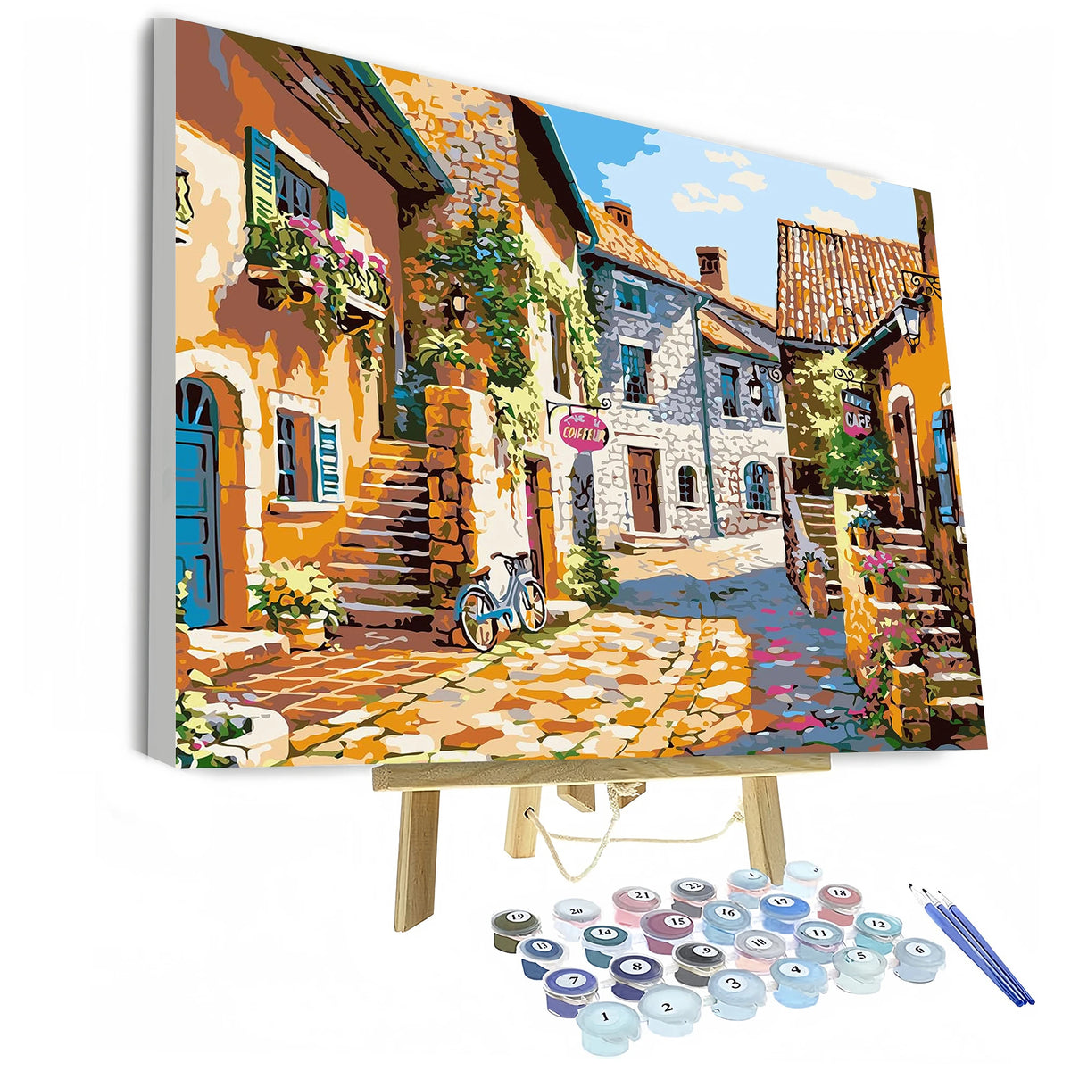 Sunset at the Beach - Paint by Numbers Kit for Adults，children，Beginner to Advanced NumberOil Paintin ，Home Decor ，DIY Art Scenery Oil Painting 40x50 cm