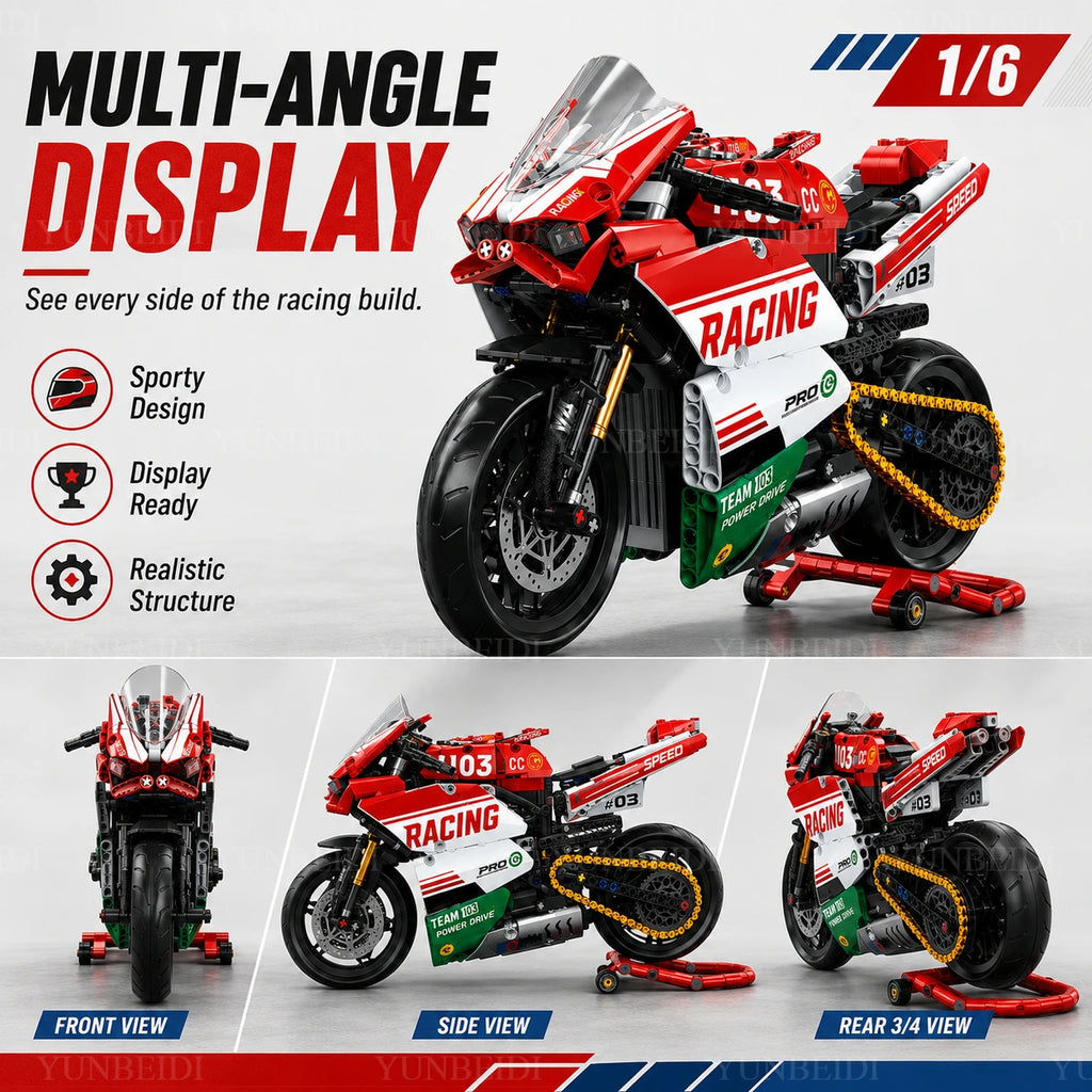 Motorcycle Building Block Set