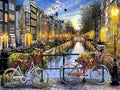 Genie Canvas - Landscape Architecture Number Painting ,Diy Painting Kit For Adults Paint By Numbers Canvas Acrylic Painting Decorative Paintin