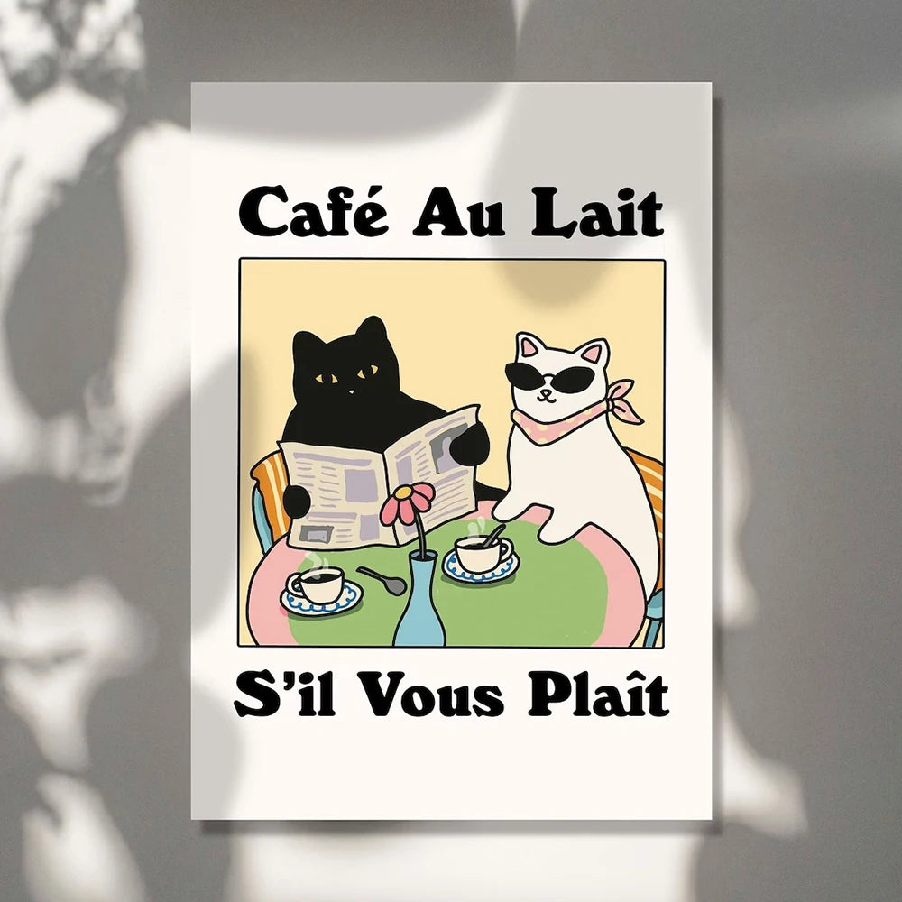 Wash Your Plttle Paws Bathroom Black Cat Wall Art Prints Canvas Painting Poster Picture For Living Bed Room Home Decor