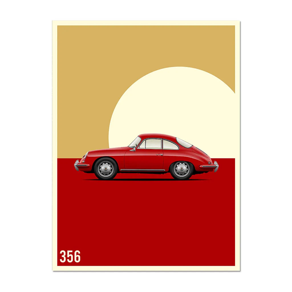 Wall Art Canvas for Home Decoration Cartoon Poster for Living Room Racing Car Picture Painting Vintage Interior Artwork Mural
