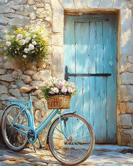 Genie Canvas - Landscape Architecture Number Painting ,Diy Painting Kit For Adults Paint By Numbers Canvas Acrylic Painting Decorative Paintin