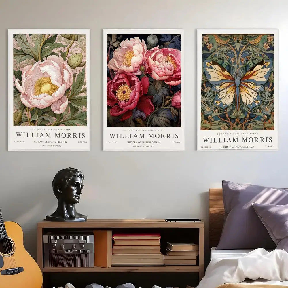 W-William M-Morris art Poster HD Art Mural Wallart Waterproof Vintage Print Decor for Home Decoration DIY Durable