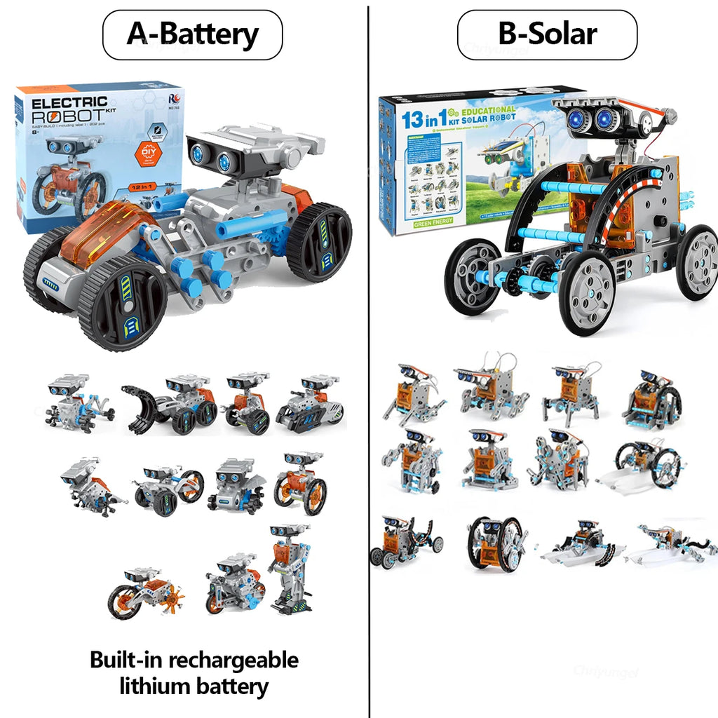 12-in-1 STEM Robot Building Kit