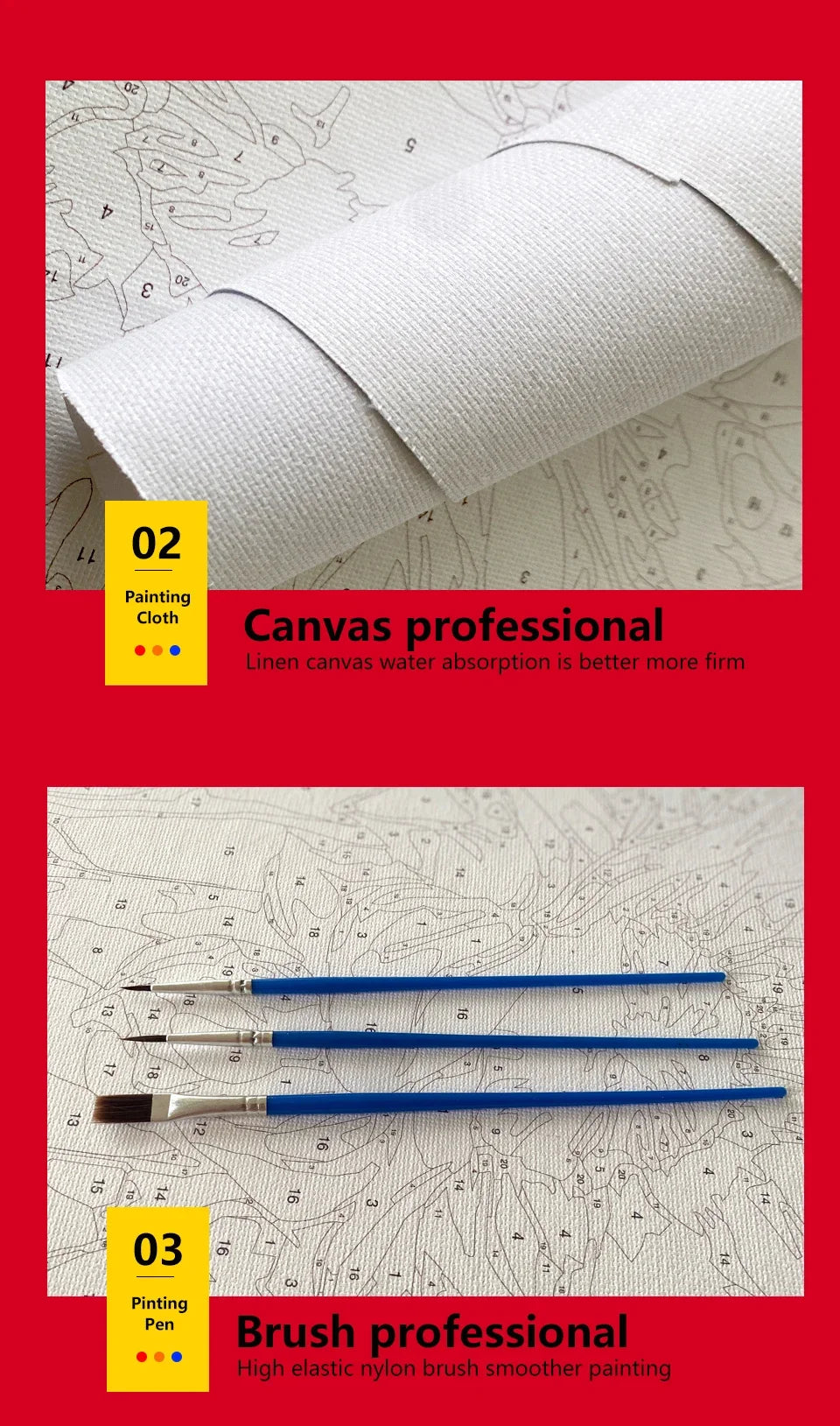 Genie Canvas - Landscape Architecture Number Painting ,Diy Painting Kit For Adults Paint By Numbers Canvas Acrylic Painting Decorative Paintin