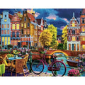 Genie Canvas - PhotoCustom City Oil Painting By Numbers Scenery Adults DIY Kits Paint By Numbers On Canvas Landscape Frameless Home Decoration