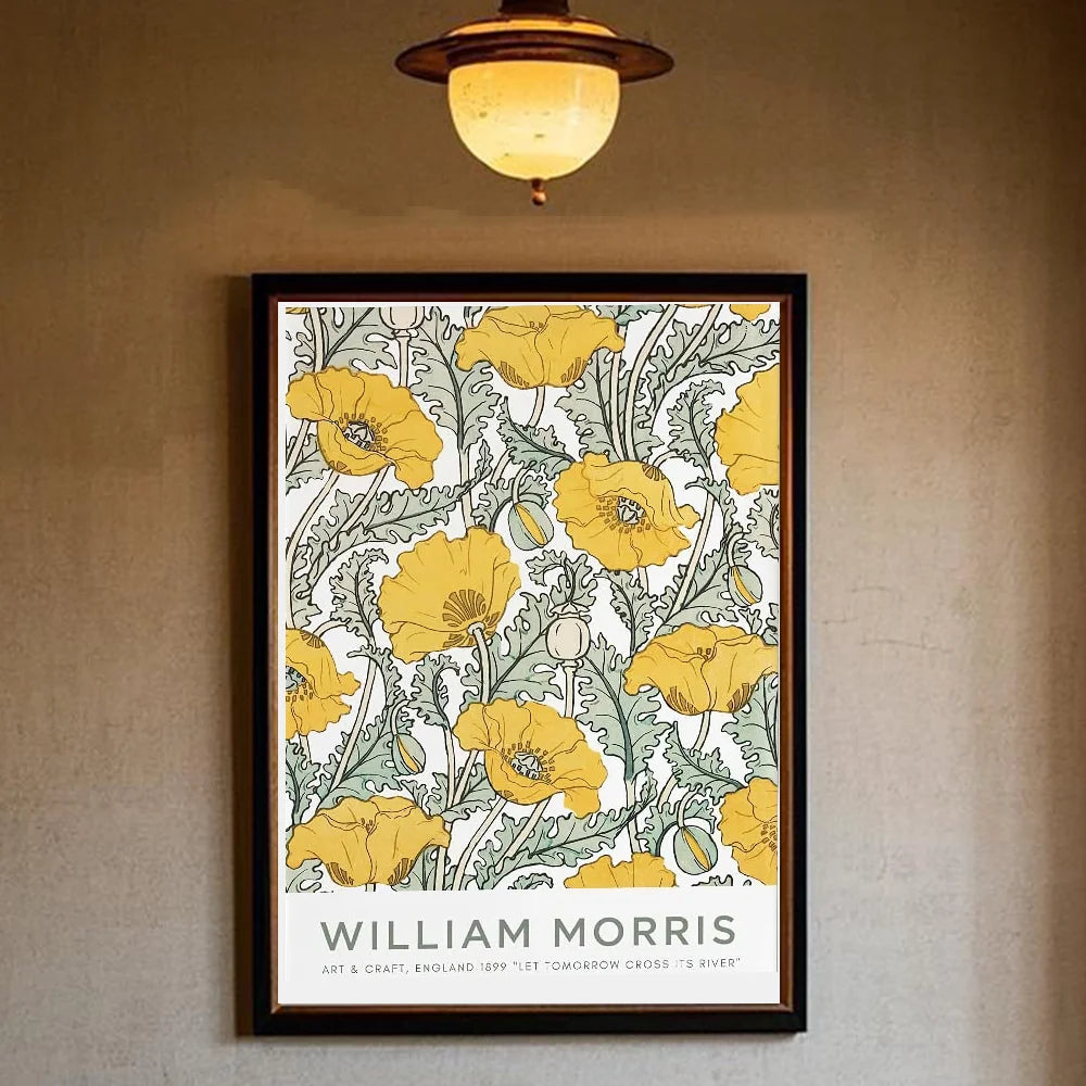 William Morris art Poster HD art sticky wall waterproof home living room bedroom bar aesthetic decoration