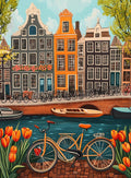 Genie Canvas - Frame Illustration Picture Diy Painting By Numbers For Adults Kits Sunset Acrylic Paint On Canvas For Home Decors Diy Gi