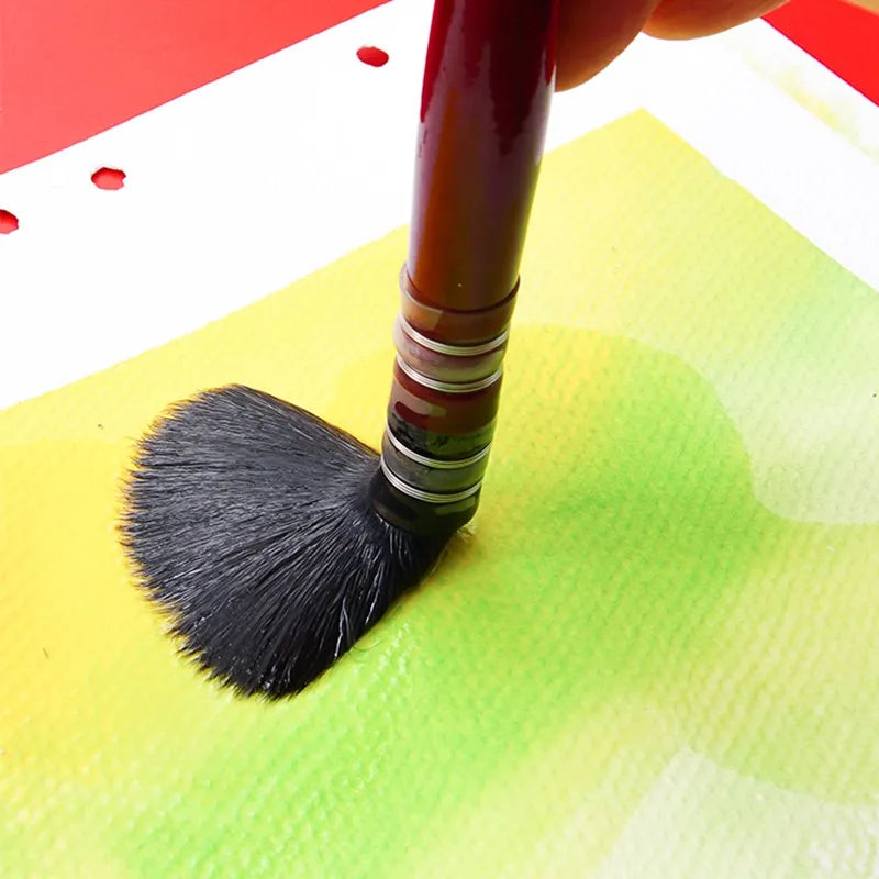 1pc Professional Round Mop French Style Watercolor Paint Brush Nylon Painting Brush for Acrylic Water Color Gouache Oil Painting