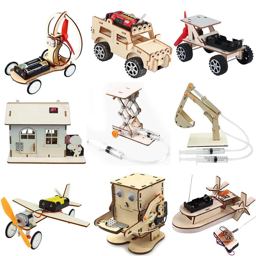 Wooden Boat Model STEM Kit