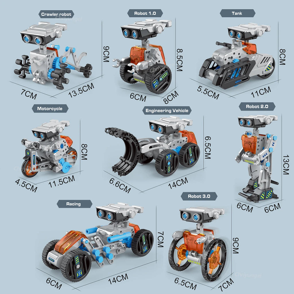 12-in-1 STEM Robot Building Kit