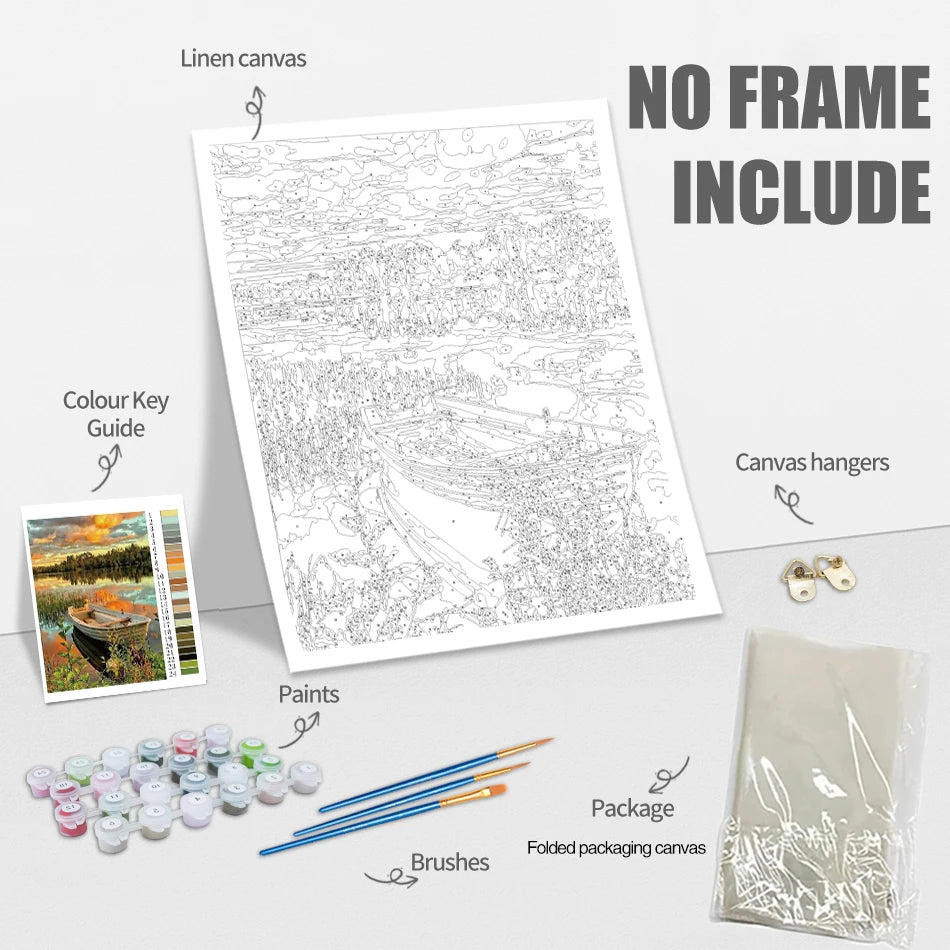 Genie Canvas - Diy Picture Paint By Numbers For Adults Flowers Painting By Numbers Handmade Wall Art For Adults Home Decor