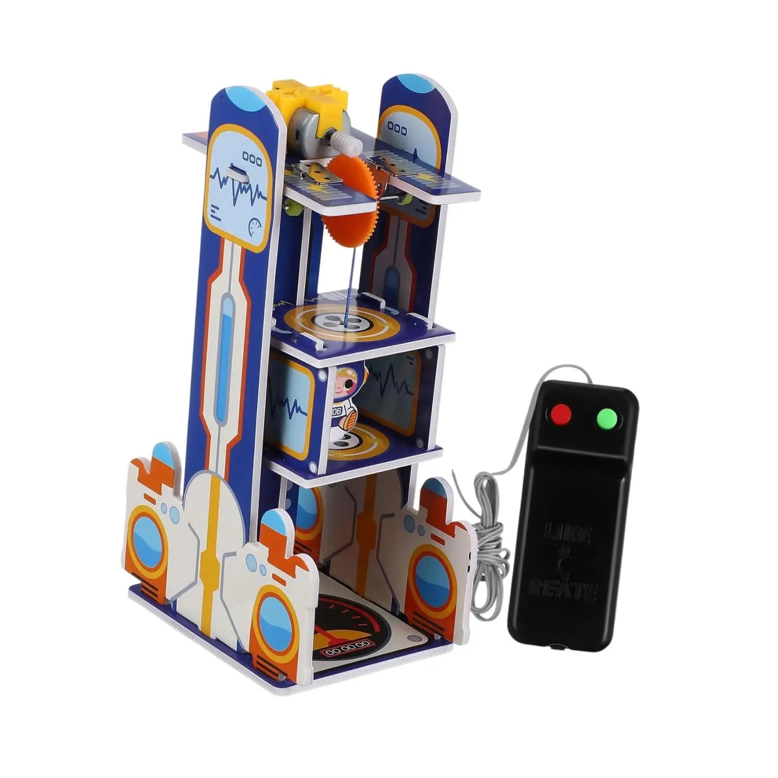 DIY Elevator Toy Kids Science Kit Material Package, Easy Assembly DIY Model Building Kit for Children, Teens, Age 5+