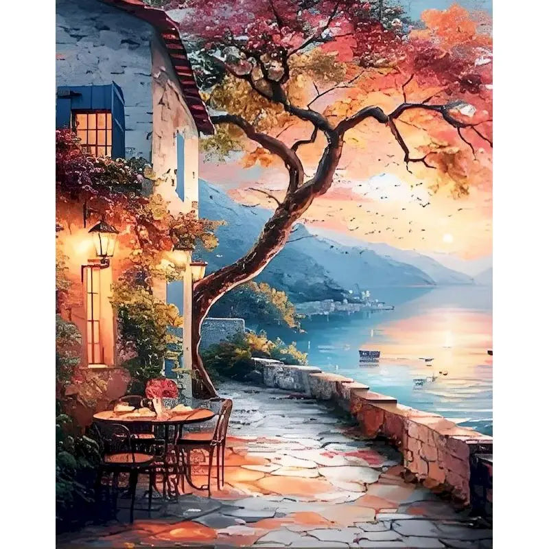 Genie Canvas Door Landscape DIY Paint by Numbers Kit