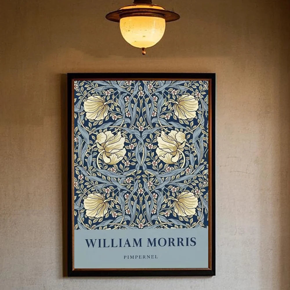 William Morris art Poster HD art sticky wall waterproof home living room bedroom bar aesthetic decoration