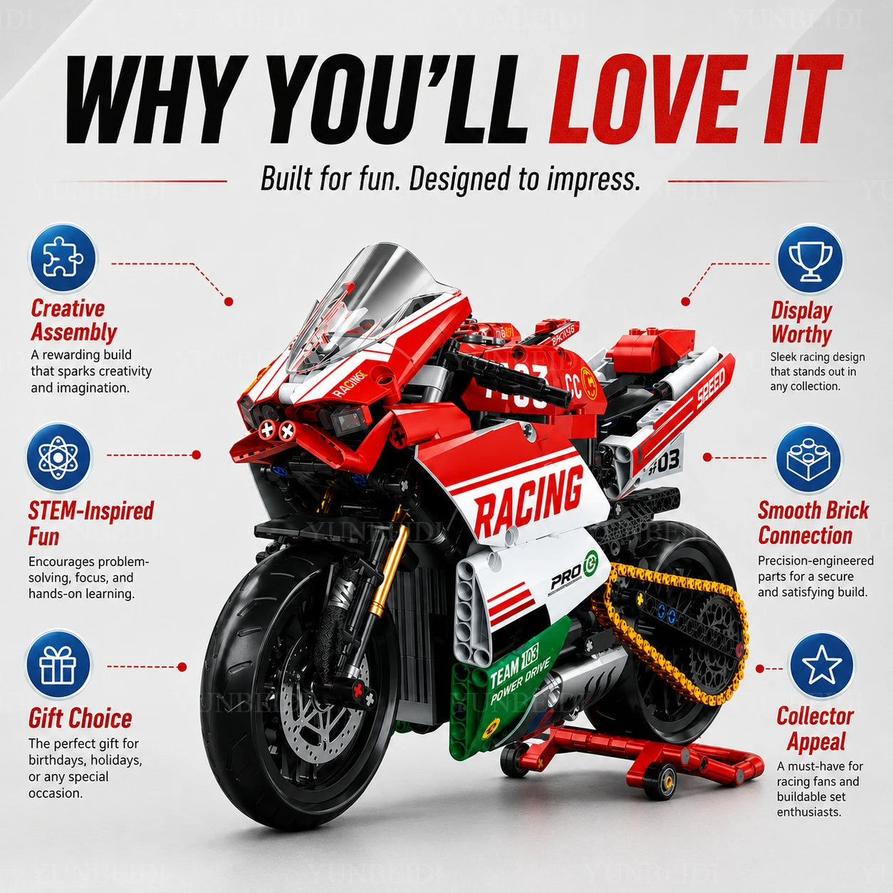 Motorcycle Building Block Set