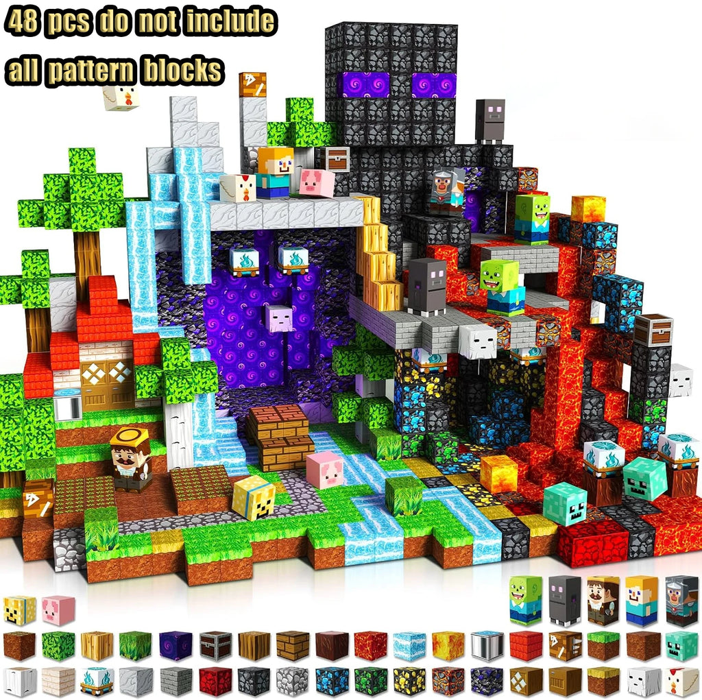 Magnetic Building Blocks - Mine Craft World - Mine