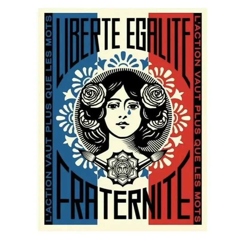 Retro Make Art Not War Wall Art Prints Canvas Painting Shepard Fairey Vintage Poster Wall Picture for Room Interior Decor