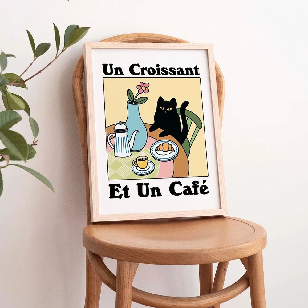 Wash Your Plttle Paws Bathroom Black Cat Wall Art Prints Canvas Painting Poster Picture For Living Bed Room Home Decor