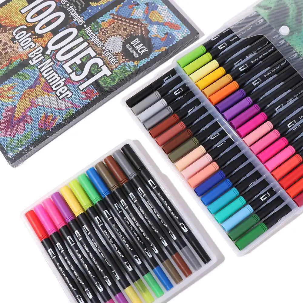 Cartoon Activity Color Painting Book Educational DIY Paint By Numbers Digital Filling Create Stunning Artworks