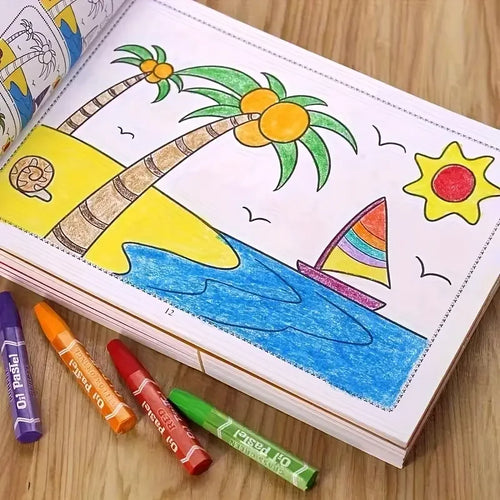 46-Page Kids Drawing & Painting Coloring Book – photo 2