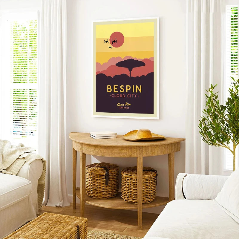 Modern Star Planet Posters Galaxy Attraction Wall Art Canvas Paintings And Print Movie Wars Cover Landscape For Room Home Decor