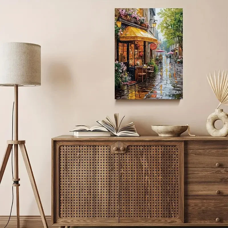 French Café - Paint by Numbers Kit for Adults
